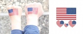 Full Color American Flag Stickers