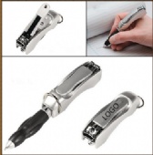 Created Ballpoint Pen With Nail Clipper