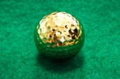 Gold-plated Golf Ball