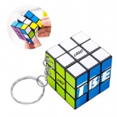 Mini puzzle cube with keychain